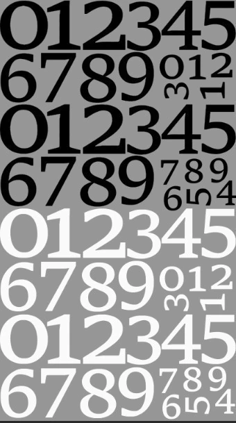 Plantilla DTF - Números Blancos y Negros - 58cm x 100cm