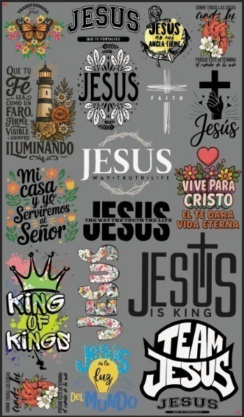 Plantilla DTF - Religioso - 58cm x 100cm