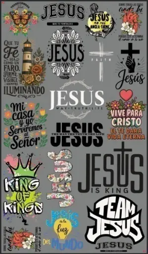 Plantilla DTF - Religioso - 58cm x 100cm